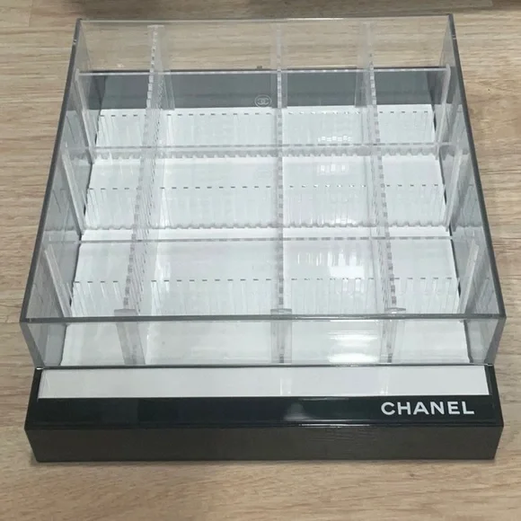CHANEL Clear and Black Makeup Organizer Store Display from 2017 - Picture 9 of 12